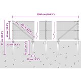 vidaXL varjen žični plot s 13 vijačnimi nosači Zeleni 0.4x25m Jeklo | Shoptok.si