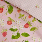 Catherine Lansfield Rožnata 3-delna posteljnina za zakonsko posteljo 200x200 cm Strawberry Frills – | Shoptok.si