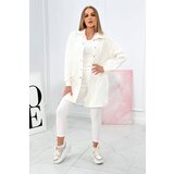 Kesi 3-piece set of sweatshirt, top and leggings ecru Cijene