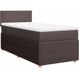  Krevet s oprugama i madracem tamnosmeđi 80x200 cm od tkanine | shoptok.hr