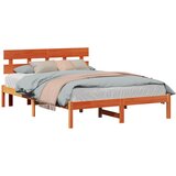 Krevetna konstrukcija Smeđa 150 x 200 cm Čvrsto borovo drvo | shoptok.hr