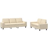 vidaXL 2-dijelni set sofa krem od tkanine Cijene