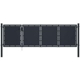 vidaXL Vrtna vrata čelična 350 x 75 cm antracit | shoptok.hr