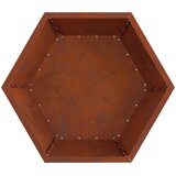  Kamin Smeđa 75 x 75 x 28 cm Čelik otporan na vremenske uvjete | shoptok.hr