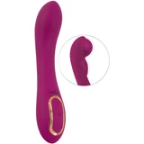 Inflatable Vibrator with Two Inflatable Areas Purple