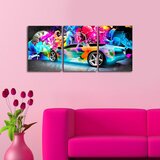 WALLXPERT 3P3040CS-80 višenamenski dekorativni zidni sat od platna (3 komada) Cene