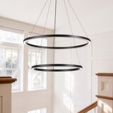  Brilagi - LED prigušiva viseća lampa na sajli PORTOFINO LED/98W/230V Ø 80 cm crna + daljinski upravljač | Eponuda.com