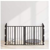 vidaXL Vrata za pse 4 kom. Crna 60 x 60 cm Pocinčani čelik - 60 x 60 cm 4 | shoptok.hr