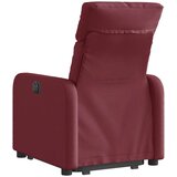  Naslonjač na podizanje od tkanine crvena boja vina | shoptok.hr