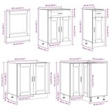  11-dijelni set kuhinjskih ormarića Porto konstruiranog drva | shoptok.hr