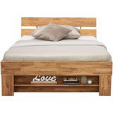 CARRYHOME POSTELJA 140 cm x 200 cm , les divji hrast | Shoptok.si
