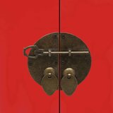  Noćni ormarić crveni 38 x 28 x 52 cm od drva paulovnije | shoptok.hr