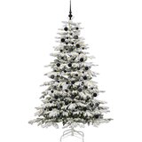  Umjetno božićno drvce s nogom Bijelo 210 cm PE i PVC | shoptok.hr
