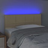  LED posteljno vzglavje krem 100x5x78/88 cm blago, (20737197) | Shoptok.si