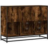 vidaXL Komoda dimljeni hrast 100x35x76 cm konstruirano drvo | shoptok.hr