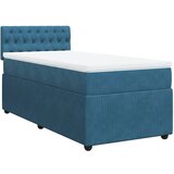 Maison Chic Box spring postelja - Vzmetna postelja z vzmetnico modra 80x200 cm žamet SL11037, (21883801) | Shoptok.si
