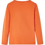 Dječja majica s dugim rukavima tamnonarančasta 104 | shoptok.hr