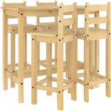  The Living Store Barska garnitura 5-delna trdna borovina - Barska Garnitura, (21459514) | Shoptok.si