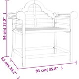  Vrtne stolice 2 kom 91 x 62 x 94 cm od masivne tikovine | shoptok.hr