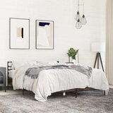  Okvir kreveta boja hrasta 160x200 cm konstruirano drvo i metal | shoptok.hr