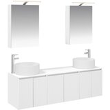 Set ormarića za kupaonicu 5 kom. Bijela Konstruirano drvo | shoptok.hr