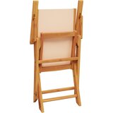  7-dijelni vrtni blagovaonski set bež od tkanine i drva | shoptok.hr