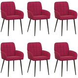  Trpezarijske stolice 6 pcs Baršun Vinska crvena 57 x 50 x 85 cm | Eponuda.com
