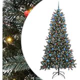 vidaXL Umestno božično drevo med 300 LED Zelena 114 x 114 x 210 cm | Shoptok.si