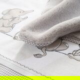 Roba Bela/siva otroška odeja iz mikropliša 80x80 cm Sternenzauber – | Shoptok.si