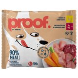 Proof Vlažna hrana za pse, Piletina i govedina u sosu od brusnice, 100 g, 4 komada | Eponuda.com