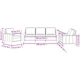  3-dijelni set sofa s jastucima crni baršunasti | shoptok.hr