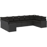 The Living Store Vrtna sedežna garnitura 10-delna z blazinami črn poli ratan - Vrtna Sedežna Garniture, (21443910) | Shoptok.si