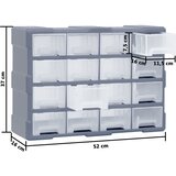  Organizator sa 16 srednjih ladica 52 x 16 x 37 cm | shoptok.hr