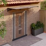 Maison Chic Nadstrešek - Senčniki za vrata črn 239x90 cm polikarbonat, (22039302) | Shoptok.si