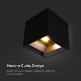  LED solarno zidno svetlo sa senzorom LED/9W/3,7V 3000/4000/5000K IP65 crna | Eponuda.com