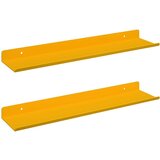  Polica na zidu s policom Zidne 2 pcs Žuta 40 x 9 x 2 5 cm - žuta boja senfa 40 x 9 cm 2 | shoptok.hr