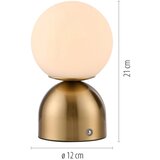 SCHÖNER WOHNEN 19218-12 - LED prigušiva stona lampa RUDI LED/1,2W/5V zlatna | Eponuda.com