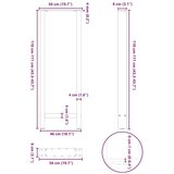  Noge za barski stol Prirodni čelik 2 kom 50 x (110-111) cm Čelik - Prirodna 50 x (110-111) cm 2 1 | shoptok.hr