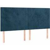  s oprugama i madracem tamnoplavi 200x200 cm baršunasti | shoptok.hr