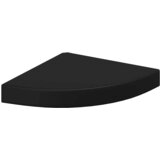  Plutajuće kutne police 4 kom crne 25 x 25 x 3,8 cm MDF | shoptok.hr