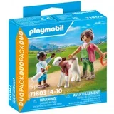 Playmobil® DUOPACK Farmerova žena s djetetom i teletom 71803