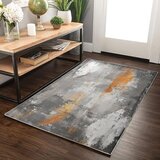  Tepih sa gumenom podlogom 120x180cm - Sivo narandžasti dim tg-1195 u