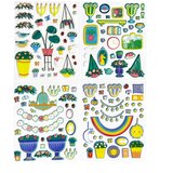  Set nalepk s 3D hiško, samorog | Shoptok.si