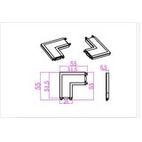 VIP ELECTRO Kotni konektor za MINI magnet bele barve, (21333909) | Shoptok.si