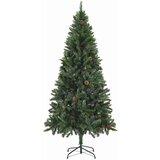  Umjetno osvijetljeno božićno drvce s kuglicama i šiškama 180 cm | shoptok.hr