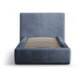 Micadoni temno modra oblazinjena postelja s prostorom za shranjevanje z letvenim dnom 90x200 cm amy – | Shoptok.si