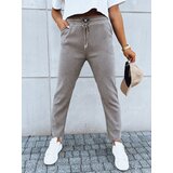 DStreet Spodnie dresowe damskie STARLUXE ciemnobeżowe | Shoptok.si