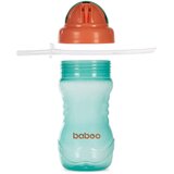 Baboo Cup with Silicone Straw boca sa slamkom Green, 9m+ 360 ml | shoptok.hr