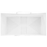  Papirnate vrećice 250 kom s ručkama bijele 32x17x44 cm | Eponuda.com