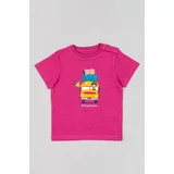 Zippy Otroška bombažna majica vijolična barva